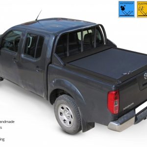 NISSAN Navara D40 Double Cab con OEM ladder rack SOT 13021 black matt Copricassone - copertura cassone