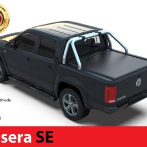 Laderaumabdeckung Rollverdeck Tessera SE manuell für Volkswagen Amarok 2010-2022 D/C mit OEM Überrollbügel TESS 1501 SE black matt